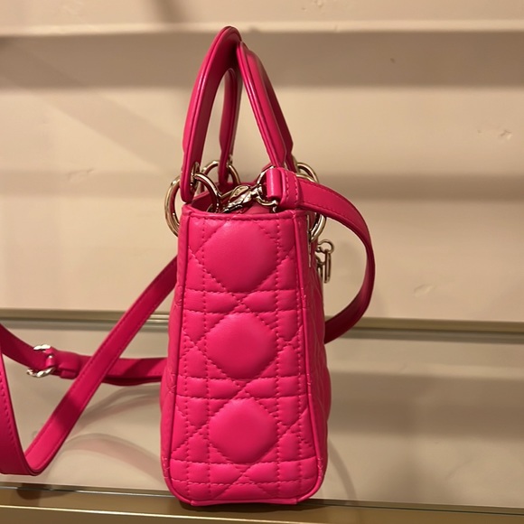 Mini Lady Dior bag hot pink - Picture 12 of 16